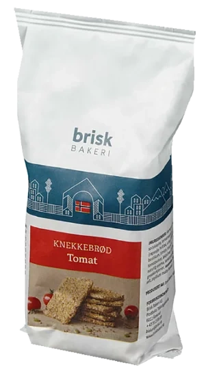Brisk Bakeri Knekkebrød Tomat 150g