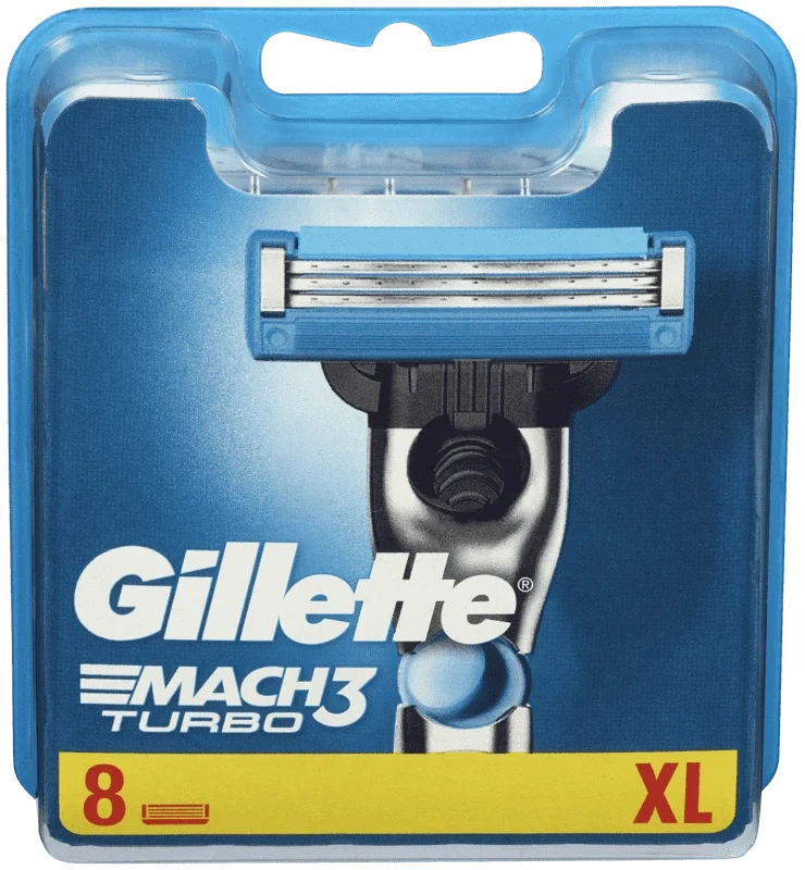 Barberblad Mach3 Turbo 8stk Gillette