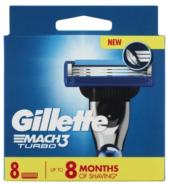 Barberblad Mach3 Turbo 8stk Gillette