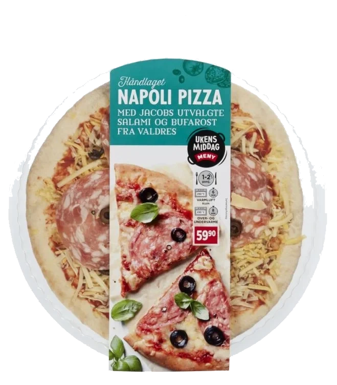 Pizza Salami Napoli&Bufarost 330g Meny