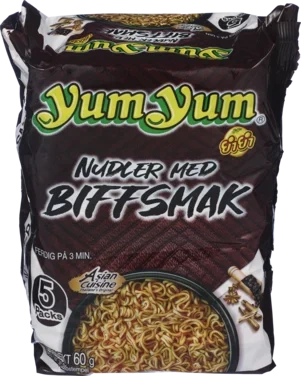 Yum Yum Biffnudler 5x60g