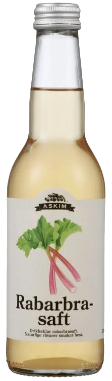Rabarbrasaft 0,33l Fl Askim Frukt – og Bærpresseri