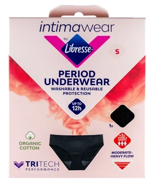 Libresse Menstruse Hipster Svart S 1stk