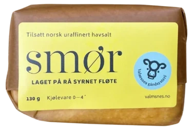 Valmsnes Gård Smør Upasteurisert 130g