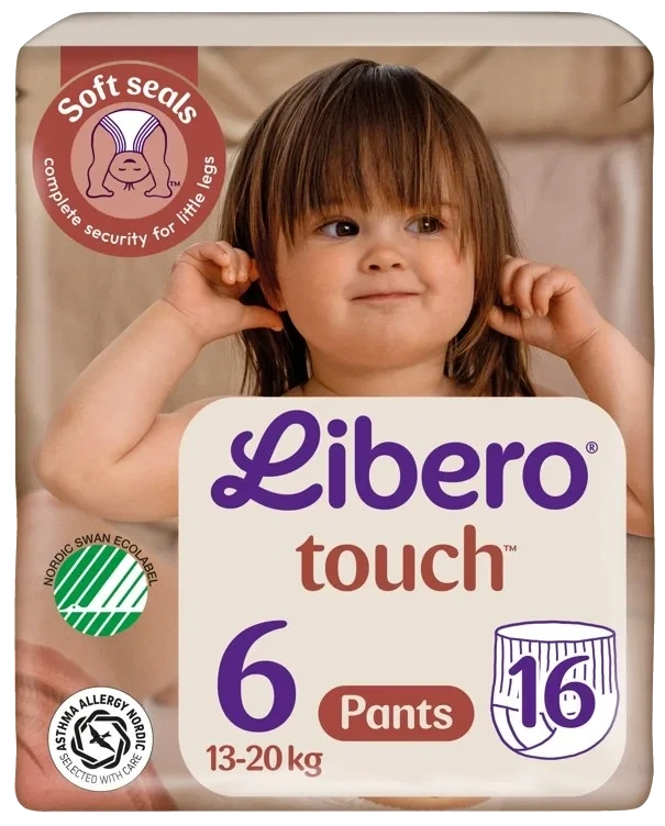 Libero Touch Pant Str.6 16stk