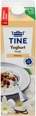 Yoghurt Vanilje 1000g Tine