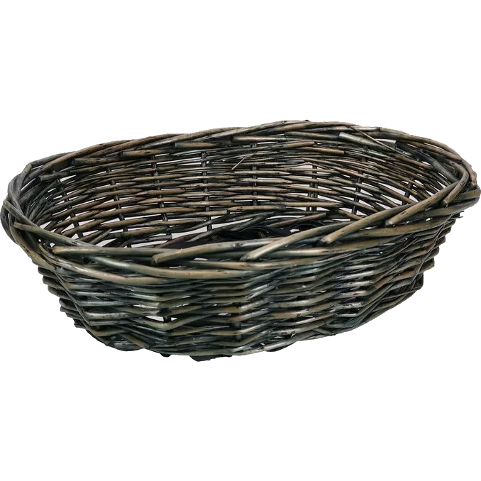 Korg Oval Grön 28x20x8 cm
