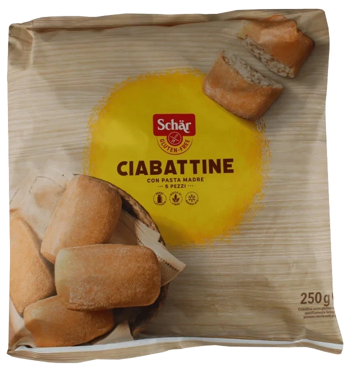 Ciabattine glutenfri 250g Schär