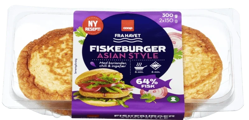 Coop Asian Style Fish Burger 300g