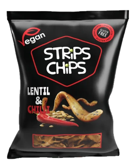 Strips Chips Lentil & Chili 80g