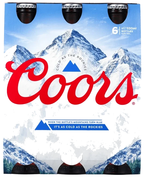 Coors 0,33lx6 flaske