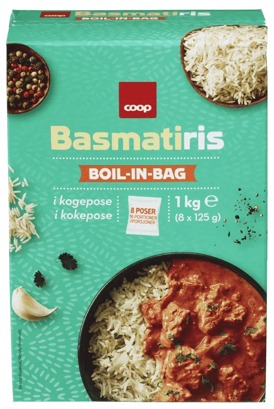 Coop Basmatiris Boil in Bag 1kg