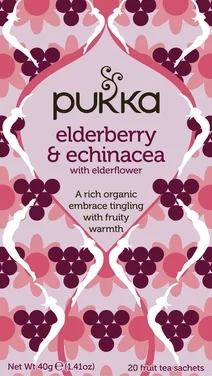 Pukka Elderberry & Echinacea 40g 20ps
