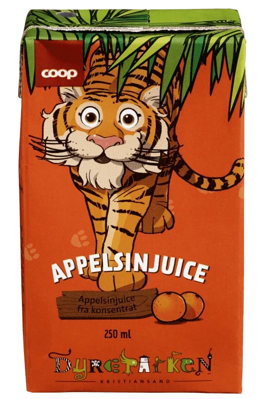 Coop Appelsinjuice Dyreparken 0,25l
