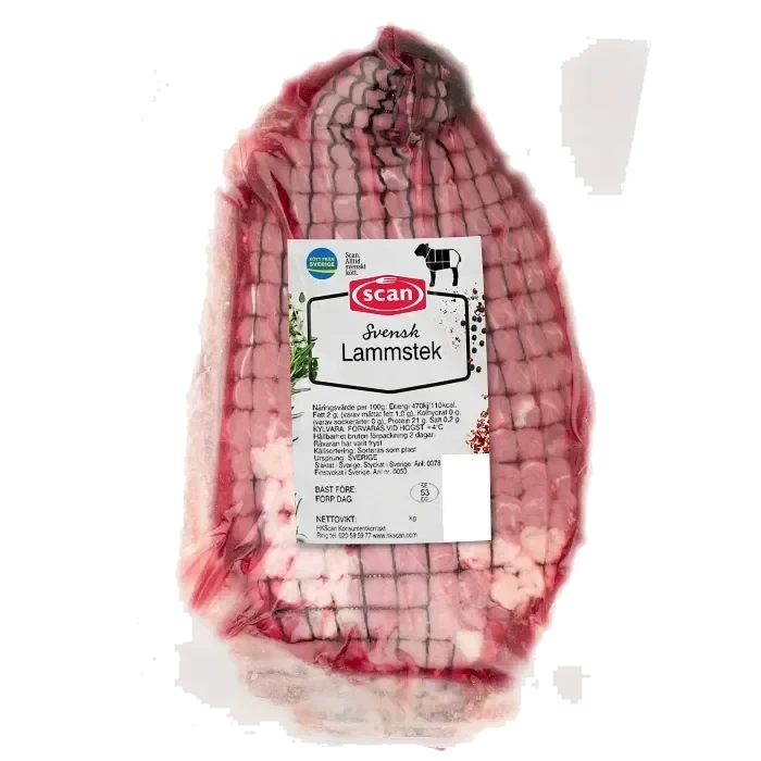 Lammstek Färsk Benfri Frystinad ca 650g Scan