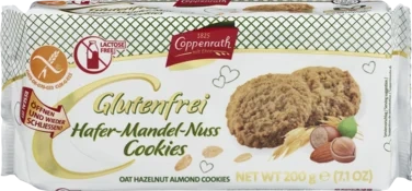 Havrekjeks m/Mandler &Hasselnøtter G.Fri 200g