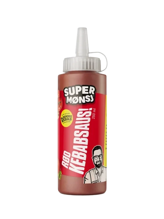 Rød Kebabsaus 250ml Super Mønsj
