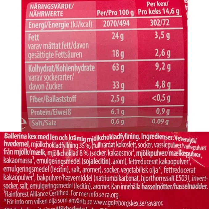 Ballerina Mjölkchoklad