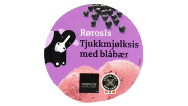 Tjukkmjølkis Blåbær 0,5l Galåvolden