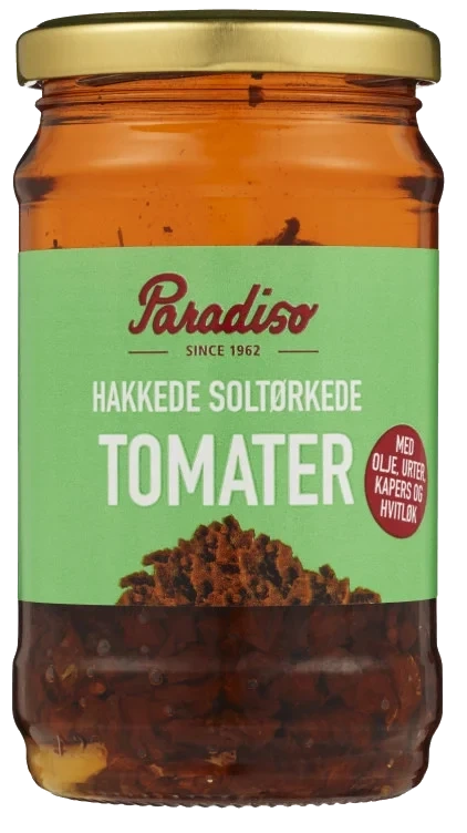 Paradiso Soltørkede Tomater Hakkede 12x285g