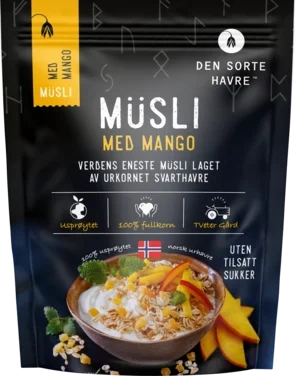 Musli m/Mango 400g Den Sorte Havre