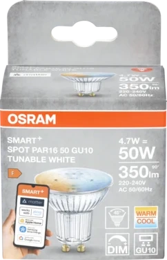 Smart+ Led Spot 40 Tw Gu10 Dimbar Wifi Matter