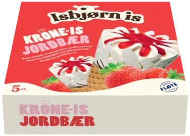 Krone-is Jordbær