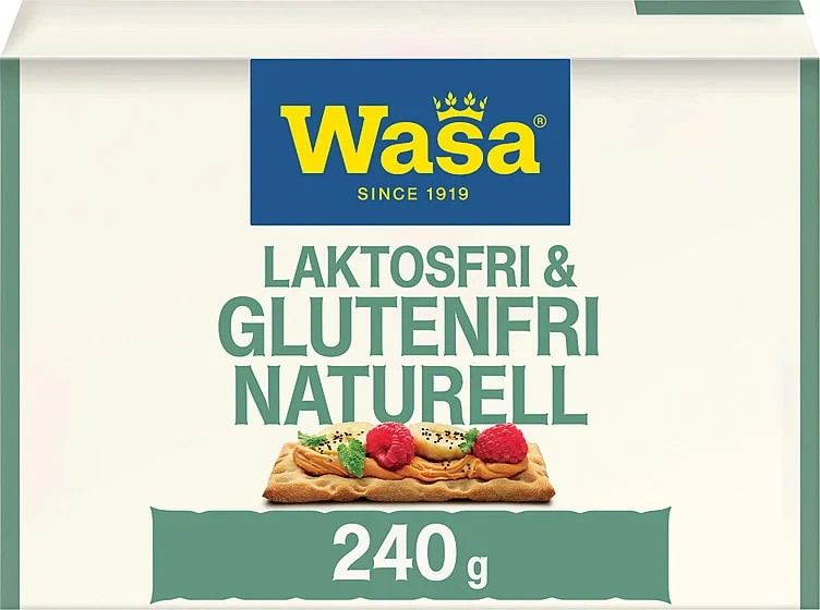 Knekkebrød Naturell Glutenfri 240g Wasa
