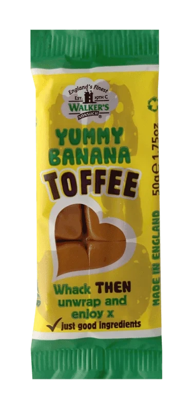 Walkers Yummy Banana Toffee Bar 50g