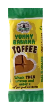 Walkers Yummy Banana Toffee Bar 50g