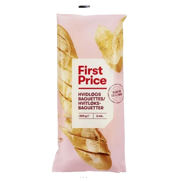 Hvitløksbaguetter 2pk 350g First Price