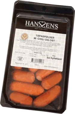 Tapaspølser m/Chili & Ost Hanssens