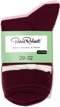 Basic Socks Kids X3 Ivory/pink/berry 29-32