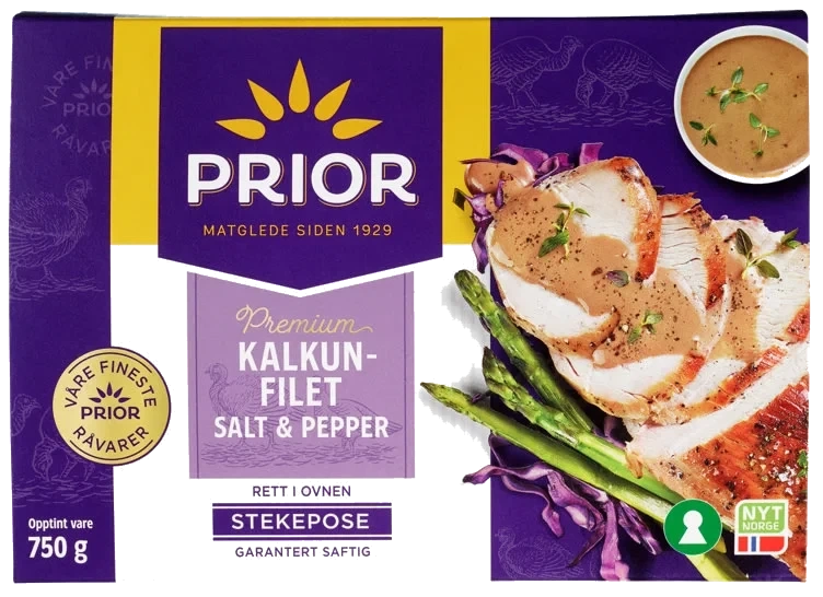 Kalkunfilet i stekepose med salt & pepper 750g