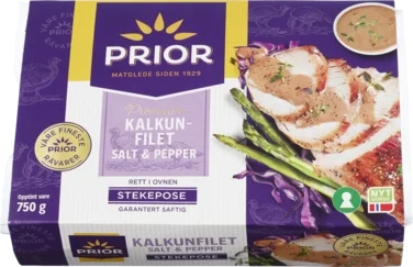 Kalkunfilet i stekepose med salt & pepper 750g