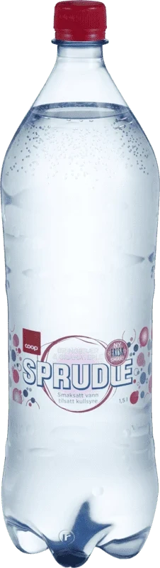 Coop Sprudle Bringebær/Granateple m/Kullsyre 1,5l