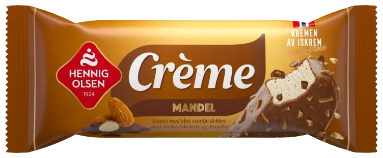 Creme Mandel 24x110ml Hennig-olsen