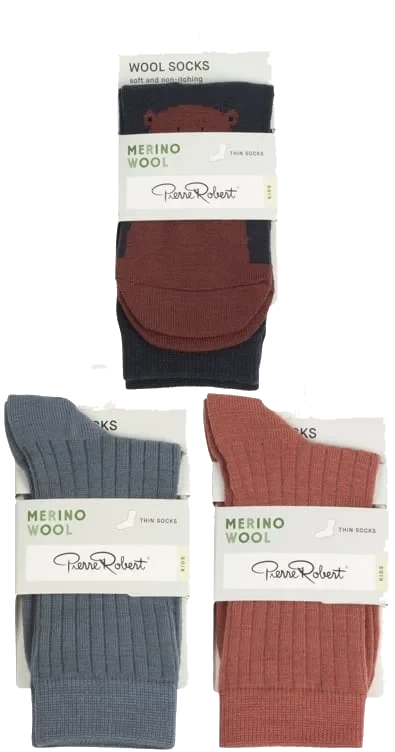 Socks Wool Kids Mix 21 33-36 Pierre-Robert