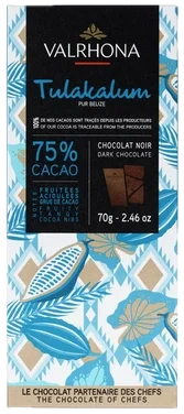 Mørk Sjokolade 75% Tulakalum 70g Valrhona