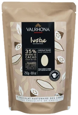 Hvitsjokolade 35% Ivoire Hjemmebaking 250g Valrhona