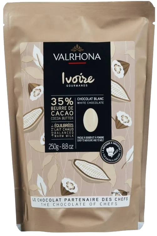 Hvitsjokolade 35% Ivoire Hjemmebaking 250g Valrhona