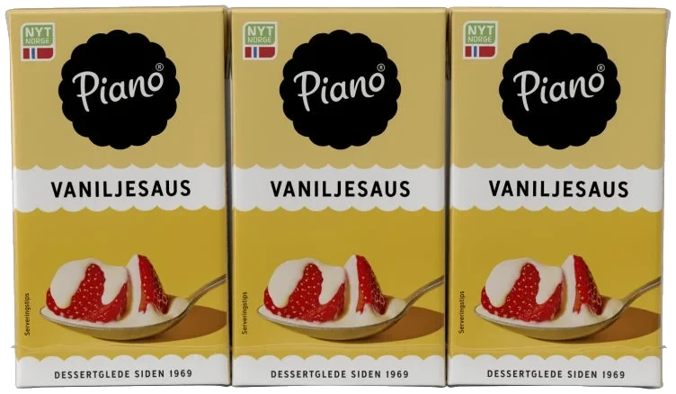 Piano Vaniljesaus 750ml Tine