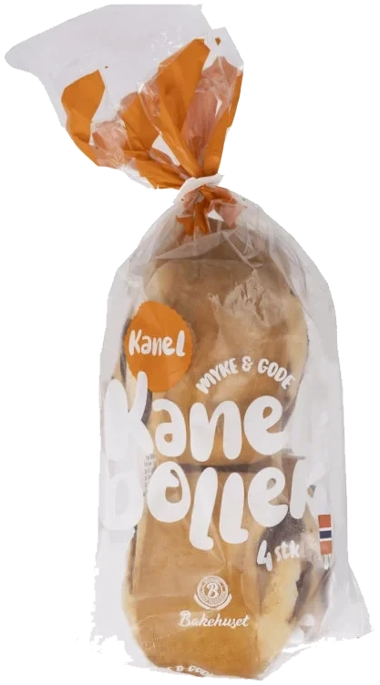Kanelboller 4pk Bakehuset
