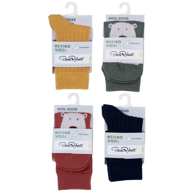 Wool Socks Kids/Jr Mix 29-32 Pierre-Robert