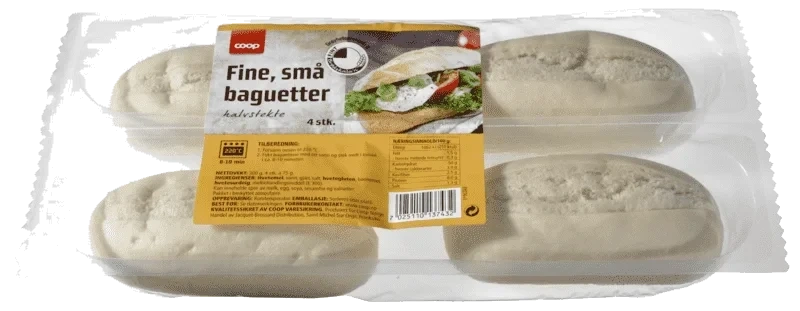 Coop Fine Små Baguetter 4pk