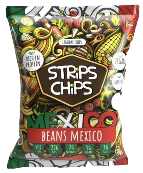 Strips Chips Beans Mexico 90g