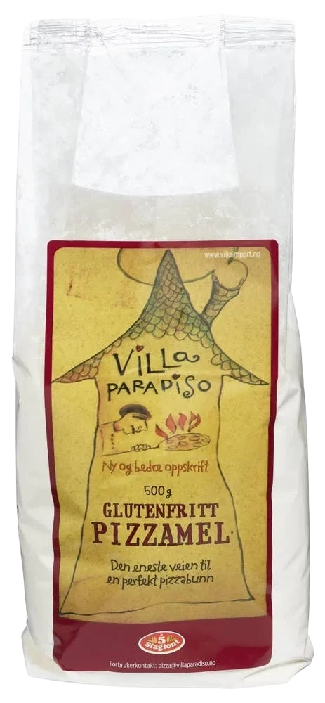 Pizzamel Glutenfritt Villa Paradiso