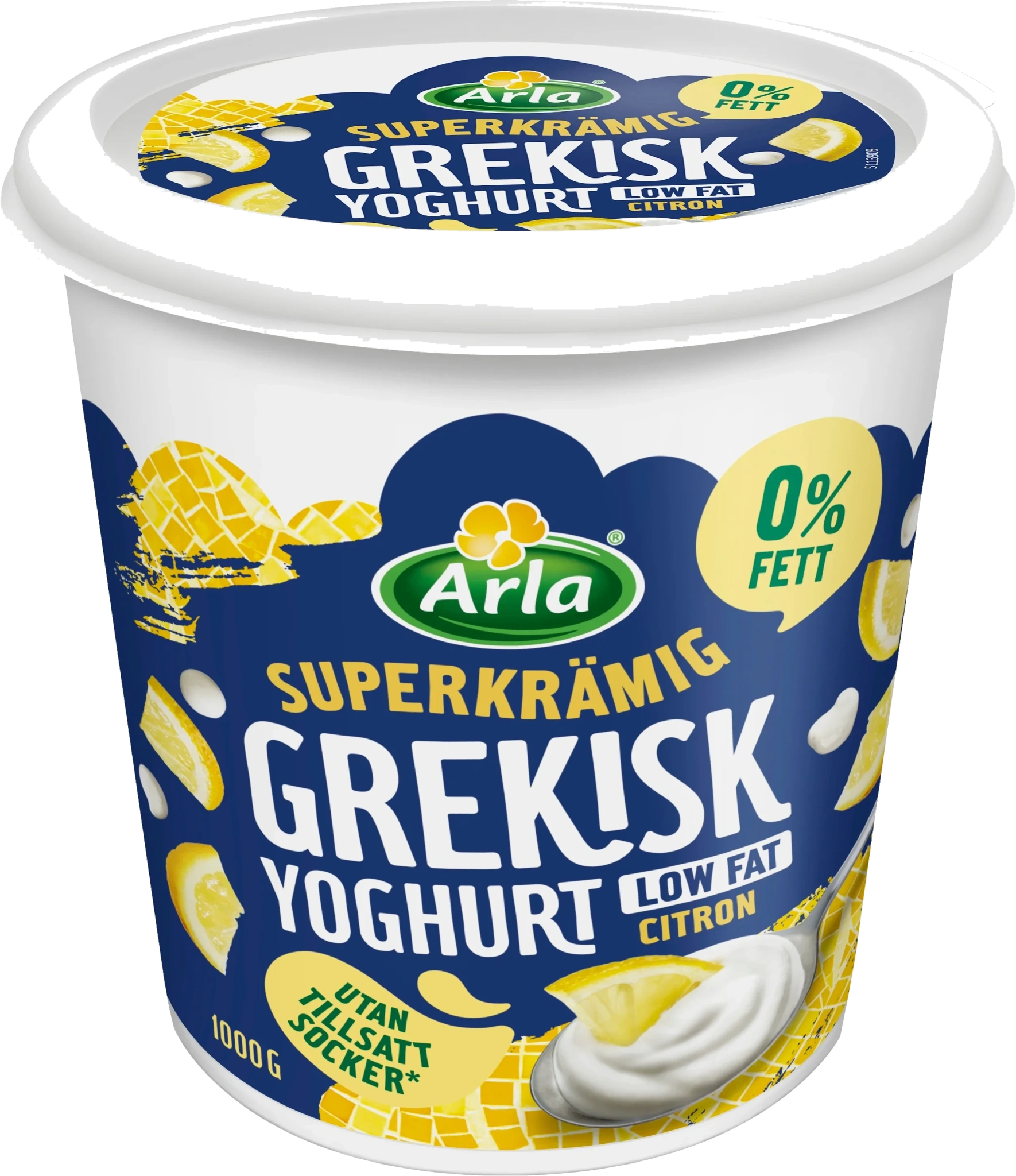 Grekisk yoghurt citron 0.2% 1000 g