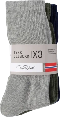 Tykk Ullsokk x3, 41-45 - Mix