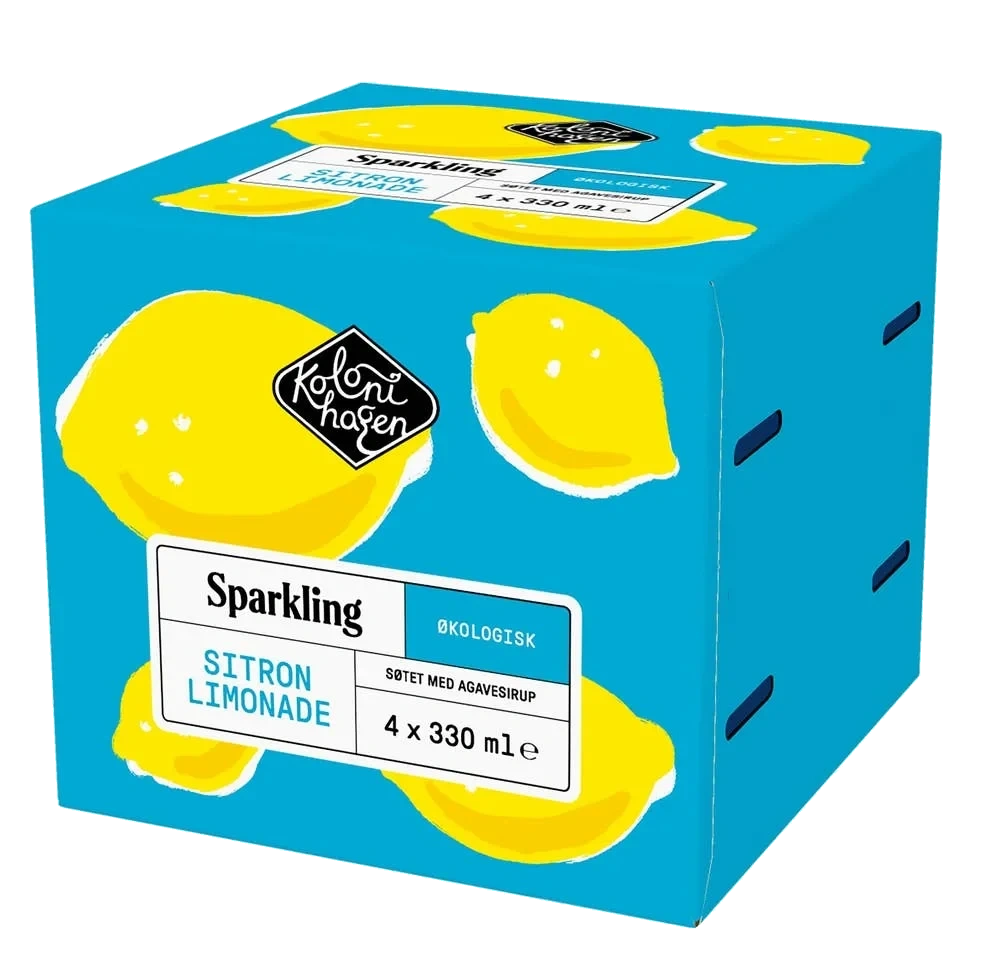 Økologisk Sparkling sitronlimonade